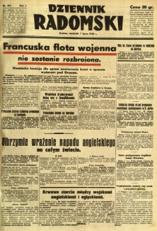 Dziennik Radomski, 1940, R. 1, nr 107