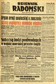 Dziennik Radomski, 1940, R. 1, nr 127