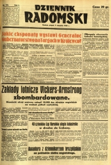 Dziennik Radomski, 1940, R. 1, nr 135