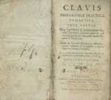 Clavis theologicae practicae tripartitae. Pars 3, [Sacramentis…]
