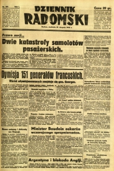 Dziennik Radomski, 1940, R. 1, nr 149