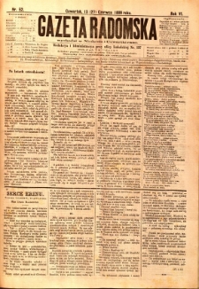 Gazeta Radomska, 1889, R. 6, nr 52