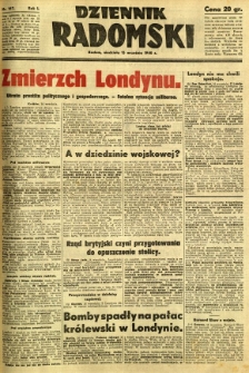 Dziennik Radomski, 1940, R. 1, nr 167