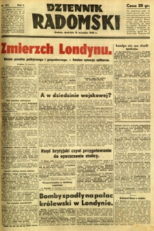 Dziennik Radomski, 1940, R. 1, nr 167