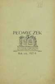 Płomyczek, 1927, R. 12, spis rzeczy