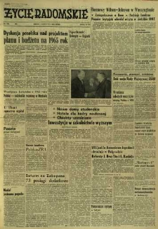 Życie Radomskie, 1964, nr 295