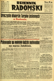 Dziennik Radomski, 1940, R. 1, nr 188
