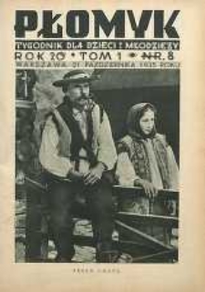 Płomyk : tygodnik dla dzieci i młodzieży, 1935, R. 20, T. 1, nr 8