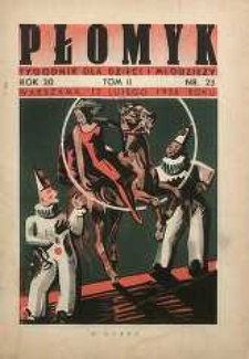 Płomyk : tygodnik dla dzieci i młodzieży, 1936, R. 20, T. 2, nr 23