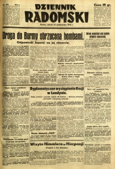 Dziennik Radomski, 1940, R. 1, nr 198
