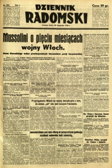 Dziennik Radomski, 1940, R. 1, nr 222