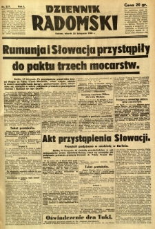 Dziennik Radomski, 1940, R. 1, nr 227