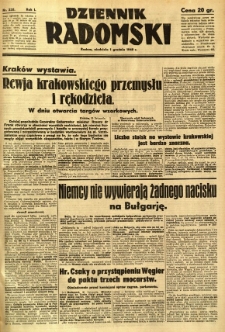 Dziennik Radomski, 1940, R. 1, nr 232