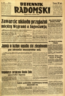 Dziennik Radomski, 1940, R. 1, nr 243