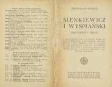 Sienkiewicz i Wyspiański : przyczynki i szkice