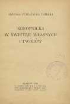 Konopnicka w świetle własnych utworów