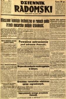 Dziennik Radomski, 1940, R. 1, nr 251