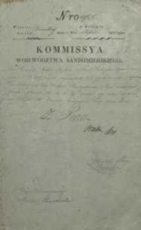 Komissya Województwa Sandomierskiego : [zarządzenie dotyczące kar egzekucyjnych].No 49838 [z 1834 r.]
