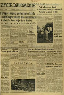 Życie Radomskie, 1963, nr 182