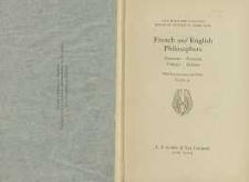 French and English philosophers : Descartes : Rousseau : Voltaire : Hobbes