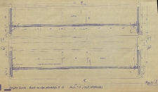 Projekt ławek : przekrój B-B : (rysunek techniczny)