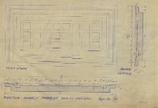 Projekt ławek : szczegół „a” przekrój podłużny: (rysunek techniczny)