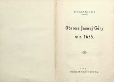 Obrona Jasnej Góry w r. 1655