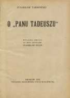 O "Panu Tadeuszu"