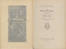 Sacred writings : in two volumes : with introduction and notes. Vol 1, Confucian, Hebrew, Christian. Part 1