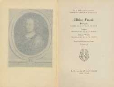 Thoughts ; Letters ; Minor works