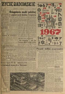 Życie Radomskie, 1966/1967, nr 315/1