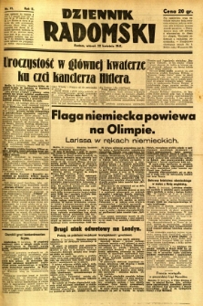 Dziennik Radomski, 1941, R. 2, nr 91