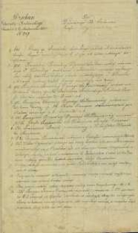 Duszę sp. Franciszka Sawickiego jubilata Administratora Parafii Regow zmarłego dnia 6 Maja r.b. poleca pobożnym modlitwom [...]