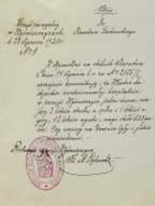 W odpowiedzi na okólnik Starostwa z dnia 14 stycznia b.r. […]