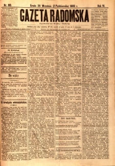 Gazeta Radomska, 1889, R. 6, nr 80