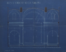 Przecięcie poprzeczne do osi transeptu