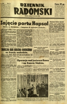 Dziennik Radomski, 1941, R. 2, nr 204
