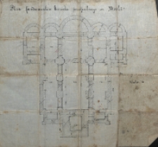 Plan fundamentów kościoła parafialnego we Wsoli