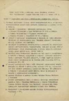Wykaz postulatów uchwalonych przez plenarne zebranie NSZZ „Solidarność” Ziemia Radomska w dniu 12 marca 1981 r.