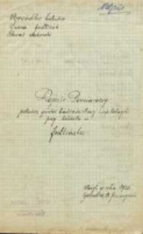 Rejestr Pomiarowy probostwa, gruntów bractwa św. Anny i szpitalnych przy kościele w Jedlińsku