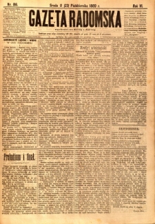 Gazeta Radomska, 1889, R. 6, nr 86