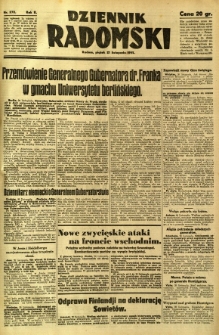 Dziennik Radomski, 1941, R. 2, nr 272