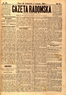 Gazeta Radomska, 1889, R. 6, nr 89