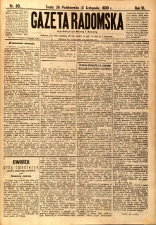 Gazeta Radomska, 1889, R. 6, nr 90