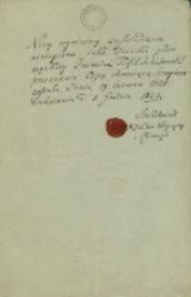 [Zaświadczenie lekarskie] [Inc.:] Nizey wyrazony zaświadczam [...]