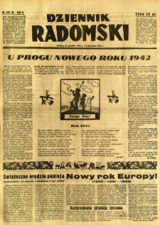 Dziennik Radomski, 1941, R. 2, nr 303