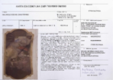 Karta ewidencyjna zabytku ruchomego. Malowidło ścienne - Zwiastowanie