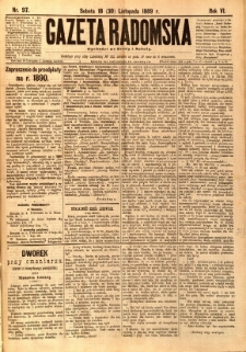 Gazeta Radomska, 1889, R. 6, nr 97
