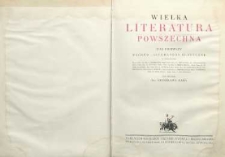 Wielka literatura powszechna. T. 1 : Wschód - literatury klasyczne