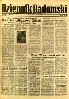 Dziennik Radomski, 1942, R. 3, nr 181